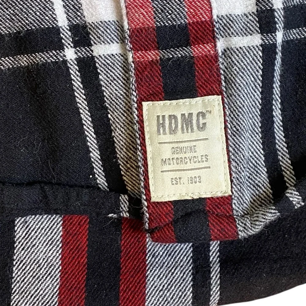 Harley Davidson Plaid Long Sleeve Flannel Elbow Patch Shirt
Men’s Size L slim - Picture 6 of 11